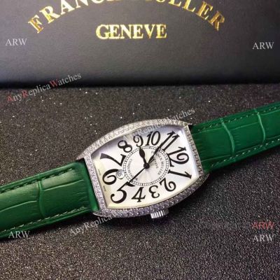Copy Franck Muller Conquistador Diamond Watch SS Unisex Size